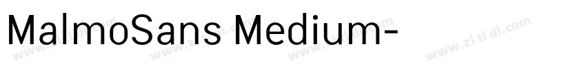 MalmoSans Medium字体转换